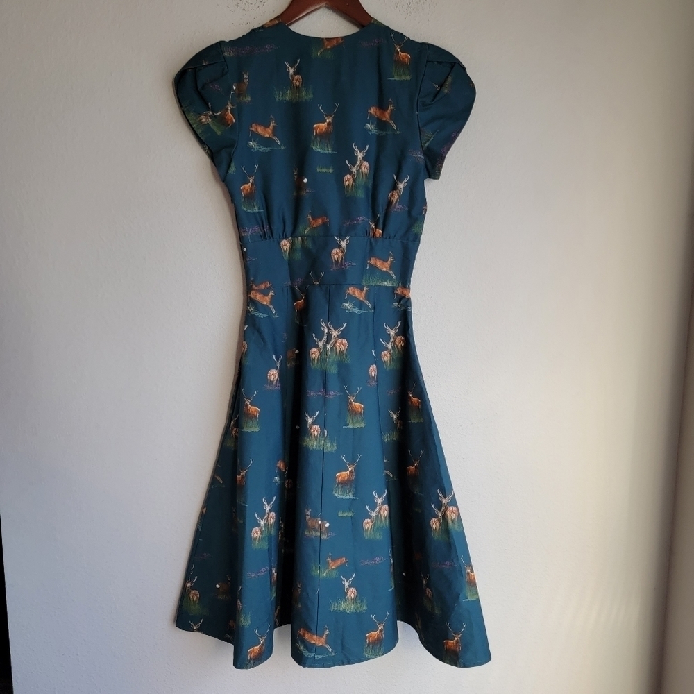 Palava Rita Dress in Teal Deer size 2 NWT - Picture 3 of 7
